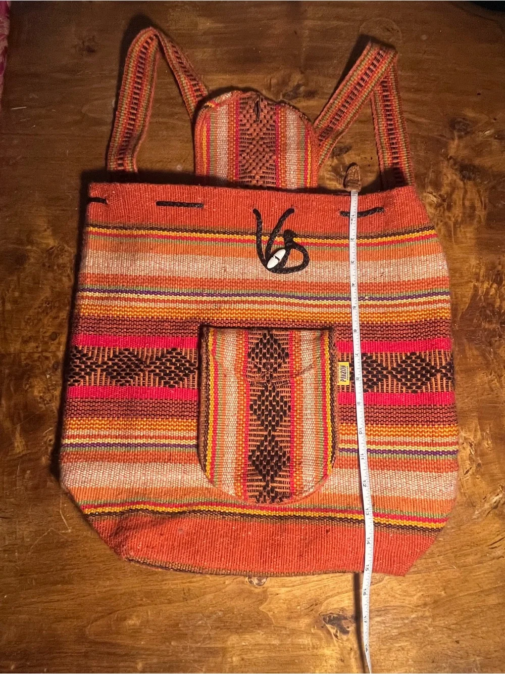 Artesanías Mr. Pinzón Woven Mexican Backpack Boho Multicolor